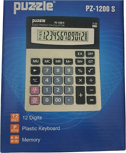 PUZZLE PZ-1200 HESAP MAKINASI 12 HANE