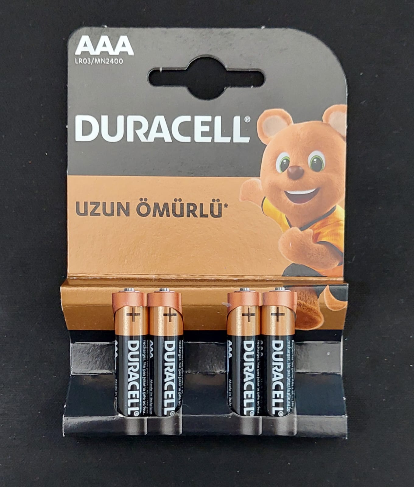 DURACELL ALKALİN İNCE KALEM PİL AAA 4 LÜ KARTELA - 3A4