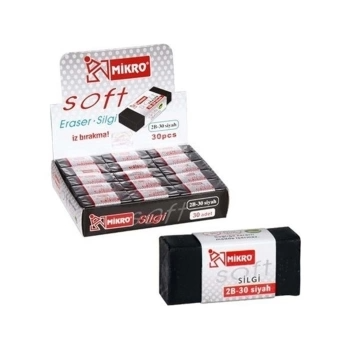 ŞAHİN-2B30BL MİKRO SİYAH SOFT SİLGİ