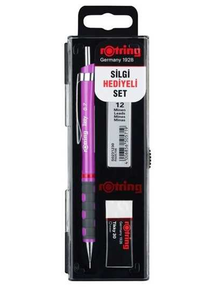 ROTRİNG TİKKY MİN SİLGİ 3'LÜ OKUL SETİ 07 MM LİLA RO-KK07-07-LILA