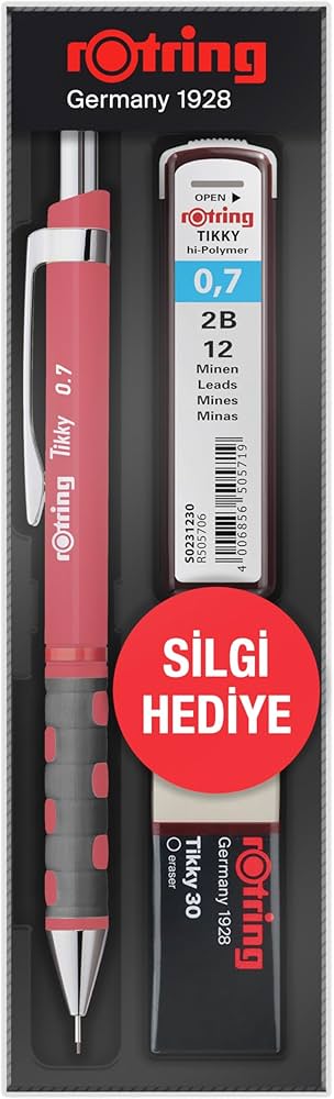 ROTRİNG TİKKY MİN SİLGİ 3'LÜ OKUL SETİ 07 MM GÜL KURUSU RO-KK07-07-GUL