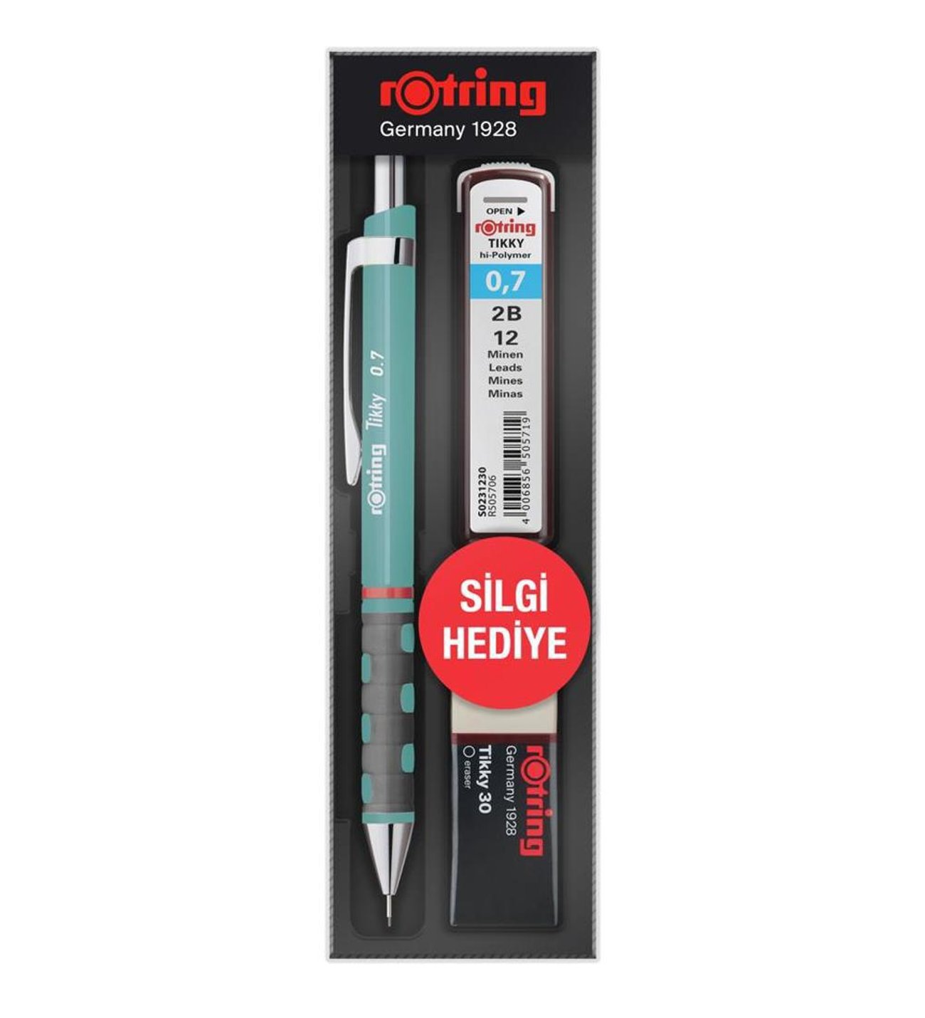 ROTRİNG TİKKY MİN SİLGİ 3'LÜ OKUL SETİ 07 MM DENİZ MAVİ RO-KK07-07-DNZMAVI