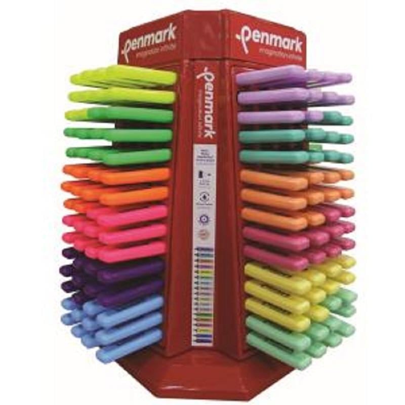 PENMARK--HS505-60N FOSFORLU KALEM 60 LI STAND NEON RENKLER