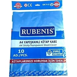 RUBENIS-RK503 GEÇMELI BUZLU A4 SEFFAF KITAP KABI MAVI