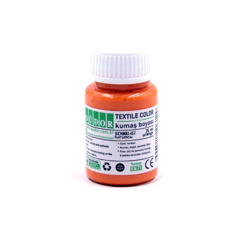 SÜDOR-SD900 KUMAS BOYASI 25 ML TURUNCU