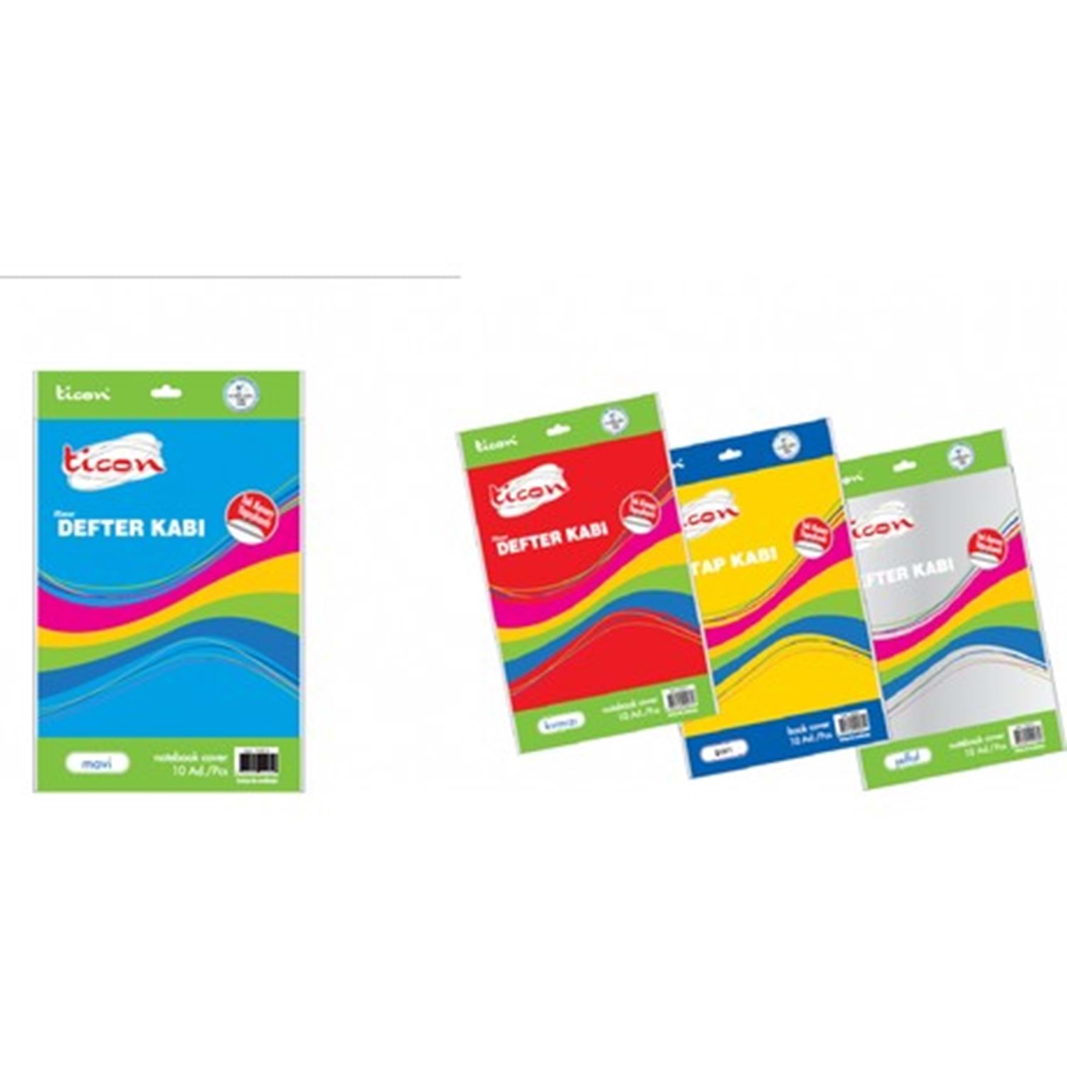 TEMAT-214910 TEK KENARI YAPISKANLI HAZIR DEFTER KABI SARI 10 LU