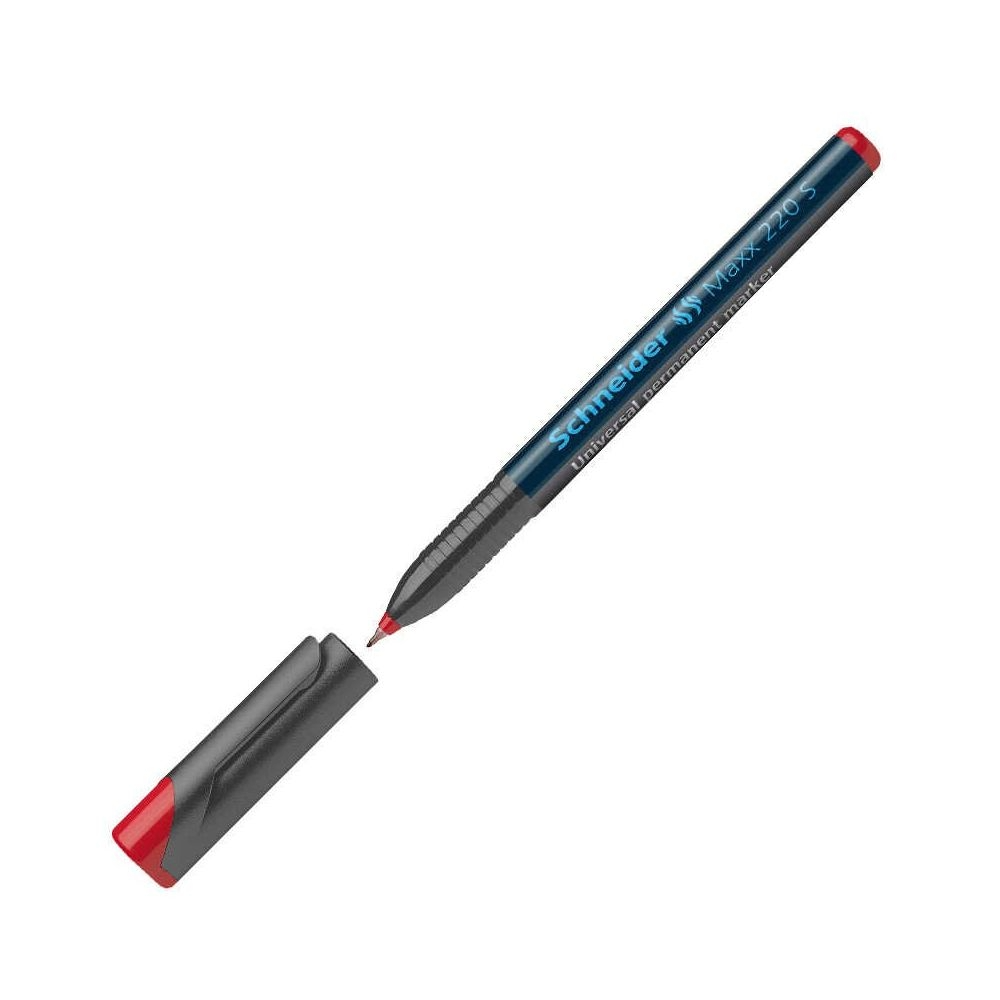 SCHNEİDER 112402 220 ASETAT KALEMİ PERMANENT S SERİ 1.0 MM KIRMIZI