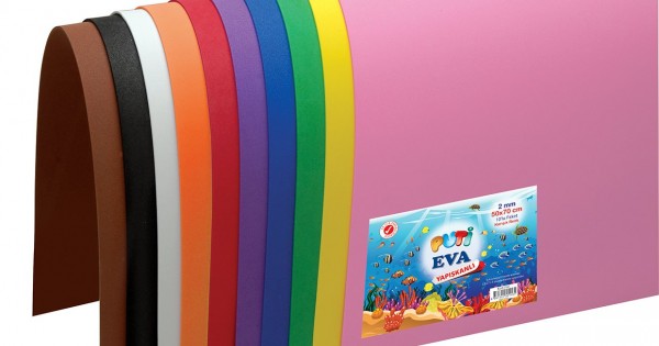 VIVA-1161 PUTI KARISIK RENKLI YAPISKANLI EVA 50X70 CM 10 LU