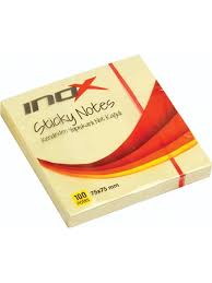 VIVA-2342 INOX YAPISKANLI NOT KAGIDI 75X75 MM 100 YP SARI