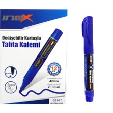 VIVA-2101 INOX KARTUSLU TAHTA KALEMI MAVI
