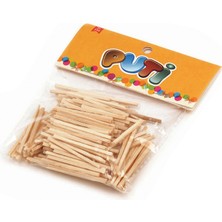 VIVA-00947 PUTI AHSAP NATURAL KIRBIT ÇÖPÜ 200 LÜ