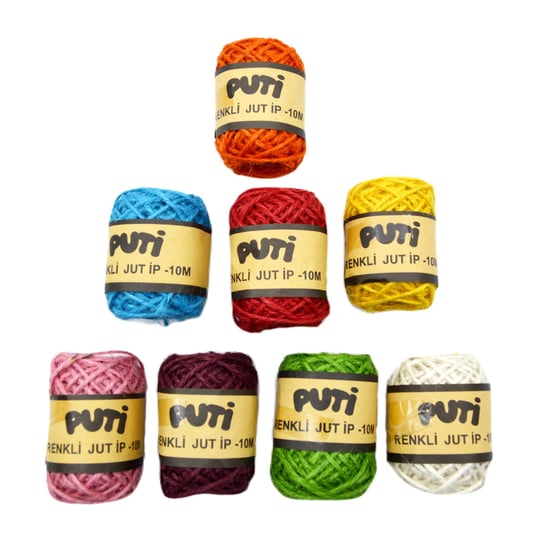 VIVA-01852 PUTI RENKLI JUT IP 10 MT