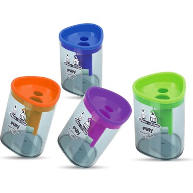 VIVA-06376 PUTI ÇIFT BÖLMELI 4 RENK PLASTIK KALEMTRAS