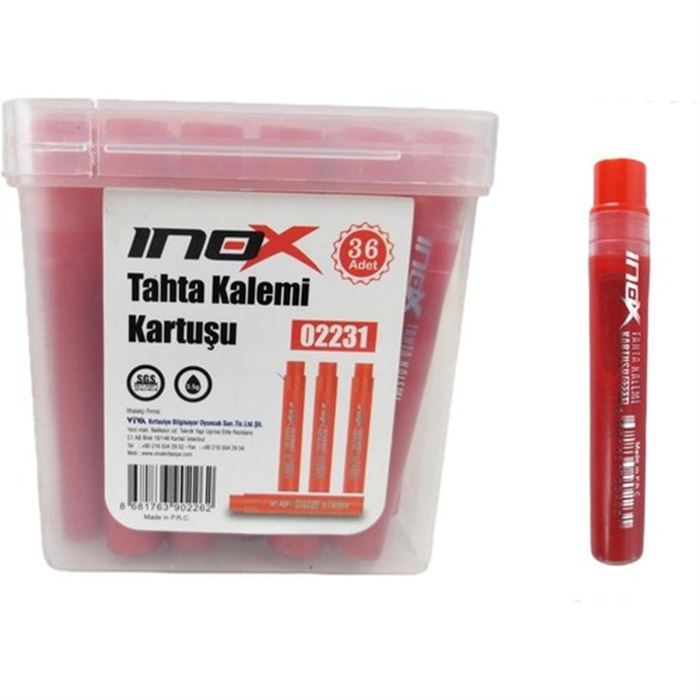 VIVA-02231 INIX TAHTA KALEMI KARTUSU KIRMIZI