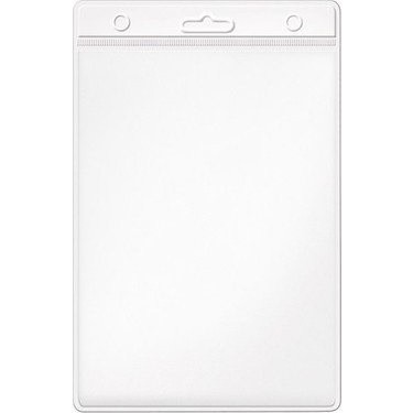 VIVA-00435 INOX GÜVENLIKLI KÜÇÜK DIKEYYAKA KARTI 100X140 MM 100 LÜ
