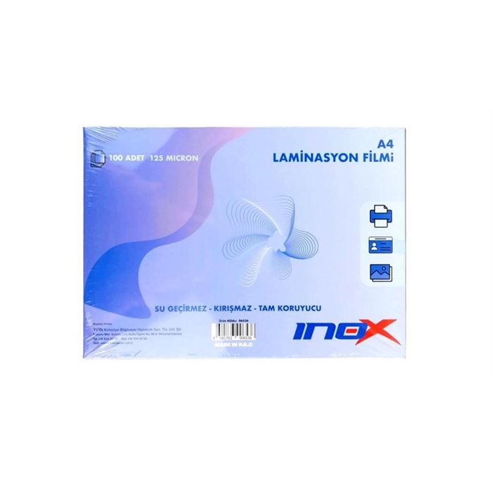 VIVA-06536 INOX A4 LAMINASYON FILMI 125 MIKRON 100 LÜ