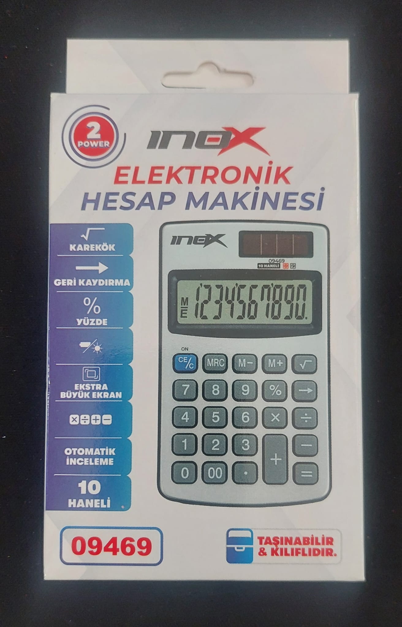 VIVA-09469 INOX KAPLI CEP TIPI HESAP MAKINASI